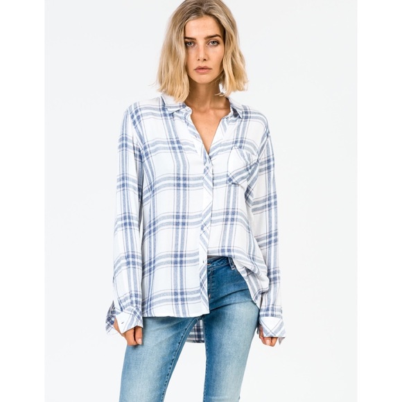 Rails Tops - Rails Hunter Check Flannel Shirt in Blush Patriot
